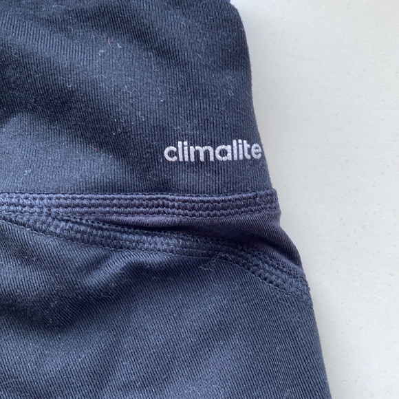 Cropped Adidas workout leggings, black and blue, size S - Picture 4 of 4